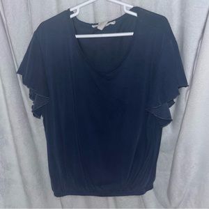 Navy top- juniors S, Caution to the Wind